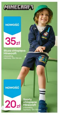 Bluza chłopięca Minecraft promocja w Pepco