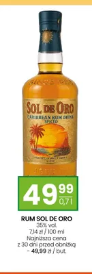 Rum Sol de Oro promocja w Twój Market
