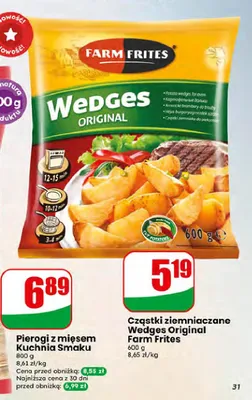 Cząstki ziemniaczane Wedges Original Farm Frites promocja w Dino
