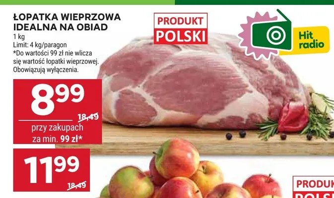 Łopatka wieprzowa idealna na obiad promocja w Stokrotka