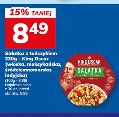 Sałatka z tuńczykiem śródziemnomorska King Oscar promocja w Hitpol