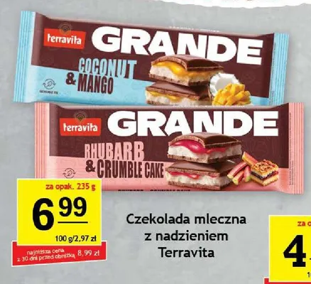 Czekolada mleczna z nadzieniem Terravita promocja w Gram Market