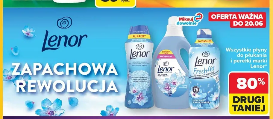 Płyn do płukania Lenor Spring Awakening promocja w Carrefour
