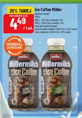 Kawa mrożona Müller Müllermilch à la Ice Coffee Hazelnut promocja w POLOmarket