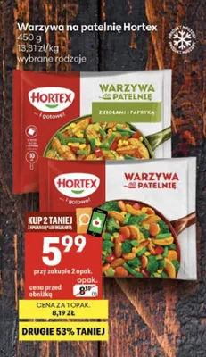 Warzywa na patelnię Hortex promocja w Delikatesy Centrum