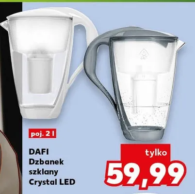 Dzbanek szklany LED 2 l promocja w Kaufland