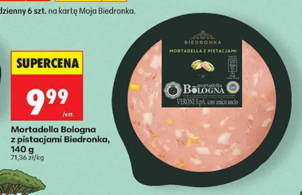Mortadella Bologna z pistacjami Biedronka promocja w Biedronka