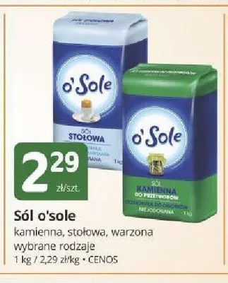 Sól kamienna o'Sole promocja w Marketvita