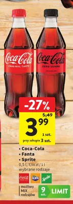 Napój gazowany Fanta promocja w Intermarche