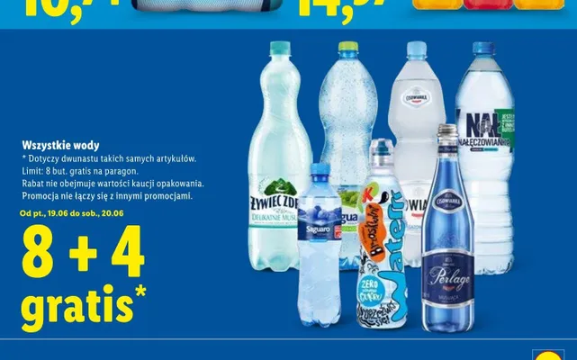 Woda mineralna i źródlana promocja w Lidl