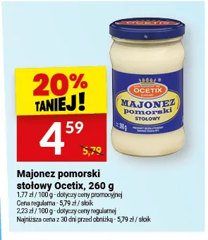 Majonez pomorski stołowy Ocetix promocja w Twój Market