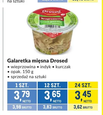 Galaretka mięsna indyk Drosed promocja w Makro