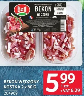 Bekon wędzony kostki promocja w Selgros