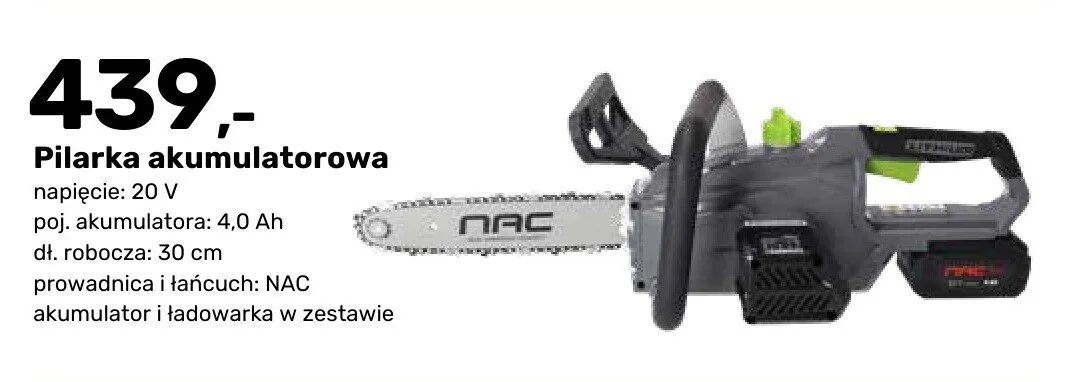 Pilarka akumulatorowa promocja w Bricomarche