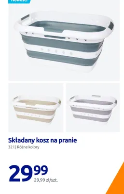 Składany kosz na pranie promocja w Action