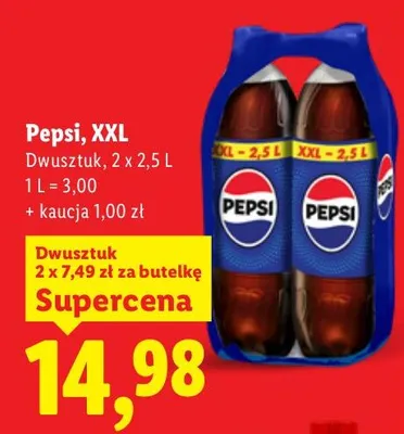 Napój gazowany XXL dwupak promocja w Lidl