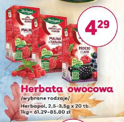 Herbata owocowa Herbapol promocja w Bliski