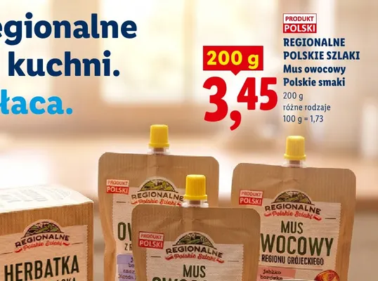 Mus owocowy Regionalne Polskie Szlaki Polskie smaki promocja w Lidl