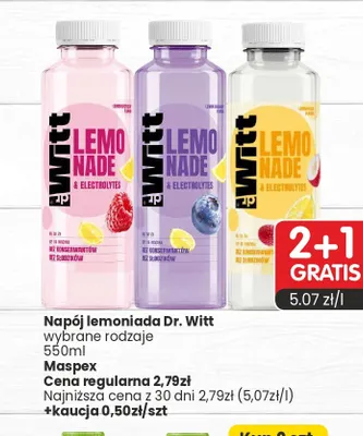Napój lemoniada Dr. Witt Lemon Blueberry promocja w Market Point
