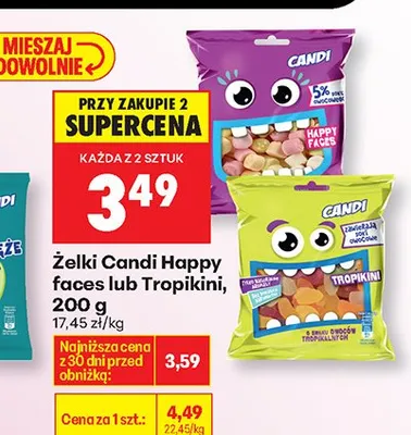 Żelki Candi Tropikini promocja w Biedronka