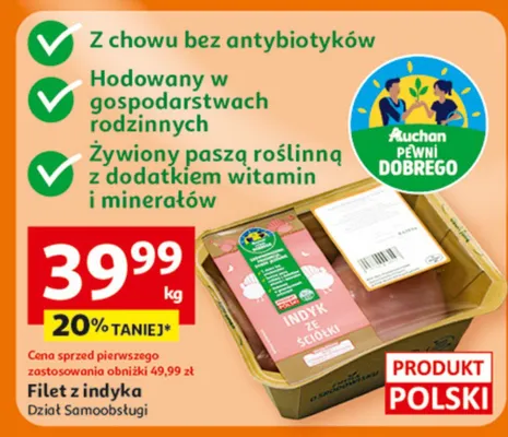 Filet z indyka Dział Samoobsługi promocja w Auchan