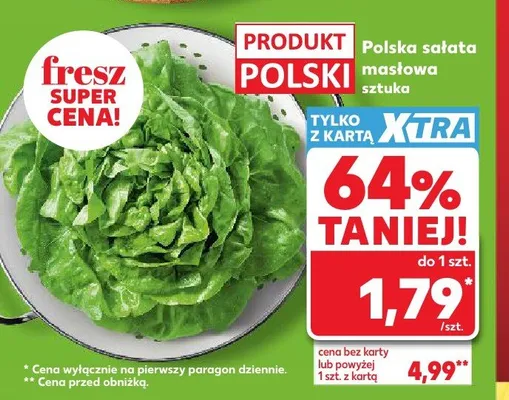Sałata masłowa promocja w Kaufland