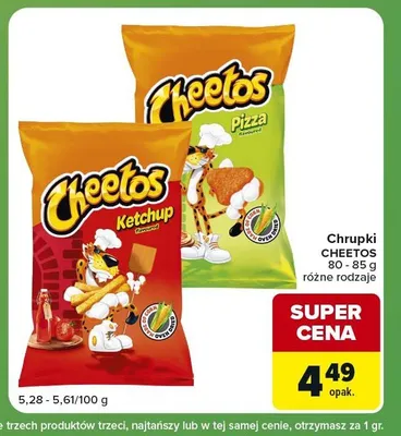 Chrupki Cheetos Pizza promocja w Carrefour Express