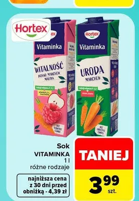 Sok Vitaminka Hortex promocja w Carrefour