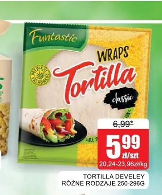 Tortilla Develey Wraps Classic promocja w Bingo