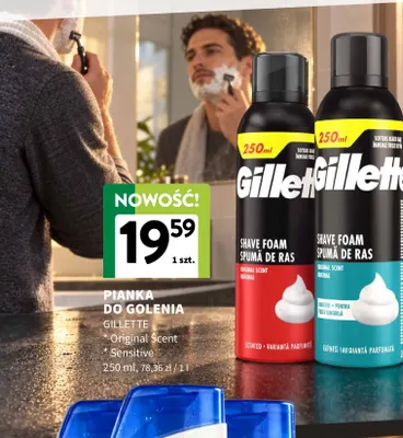 Pianka do golenia Original Scent Gillette promocja w Intermarche