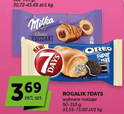 Rogalik 7 Days Oreo Super Max promocja w Groszek