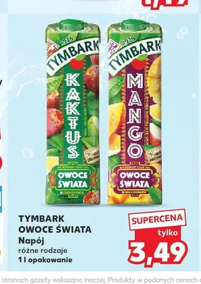 Napój Tymbark Owoce Świata Mango promocja w Kaufland