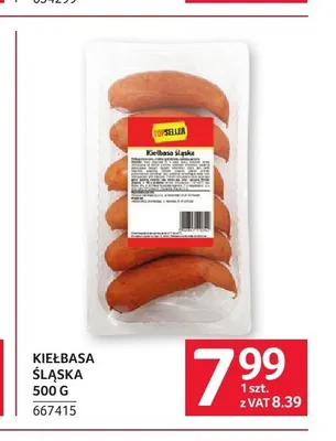 Kiełbasa śląska Topseller promocja w Selgros