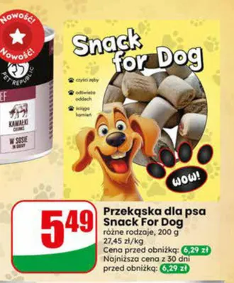 Przekąska dla psa Snack For Dog promocja w Dino