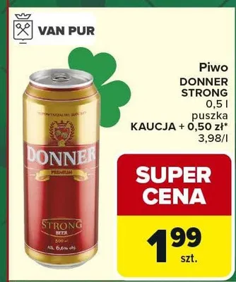 Piwo Strong promocja w Carrefour Market
