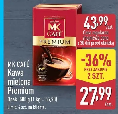 Kawa mielona Premium MK Café promocja w Aldi