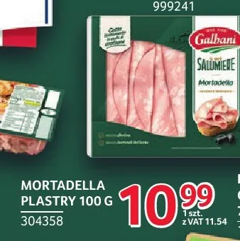 Mortadella plastry Galbani promocja w Selgros