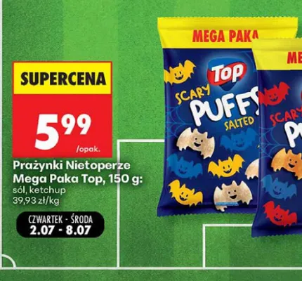 Prażynki Nietoperze Mega Paka Top ketchup promocja w Biedronka