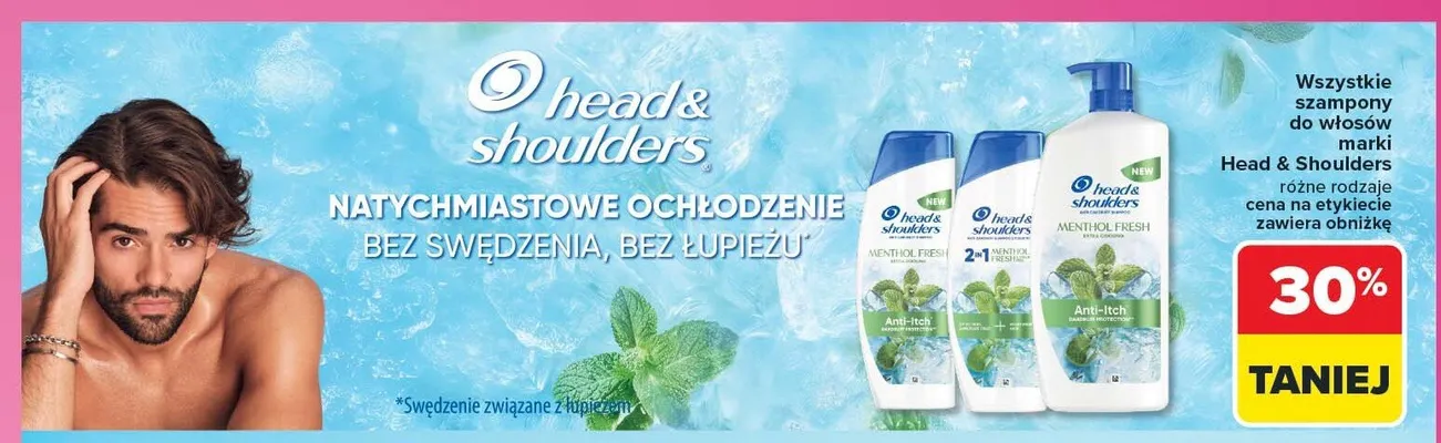 Szampon do włosów Head & Shoulders Menthol Fresh 2in1 promocja w Carrefour