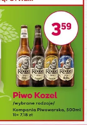 Piwo bezalkoholowe Kozel 0,0% promocja w Bliski