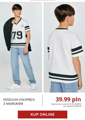 Koszulka chłopięca z nadrukiem Big Star promocja w BIG STAR