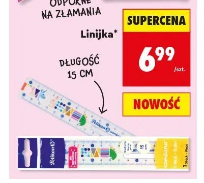 Linijka Pelikan 15 cm promocja w Biedronka