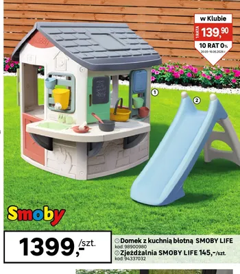 Domek z kuchnią błotną SMOBY LIFE promocja w Leroy Merlin