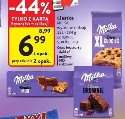 Ciastka wybrane rodzaje promocja w Intermarche