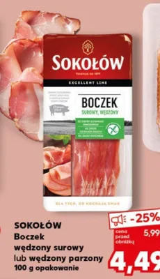 Boczek wędzony parzony promocja w Kaufland