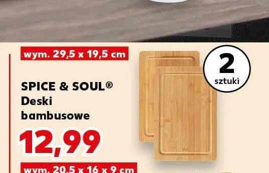 Deski bambusowe SPICE & SOUL 29,5x19,5cm promocja w Kaufland