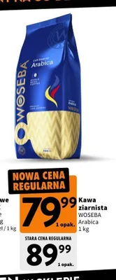 Kawa ziarnista Woseba Arabica promocja w Intermarche