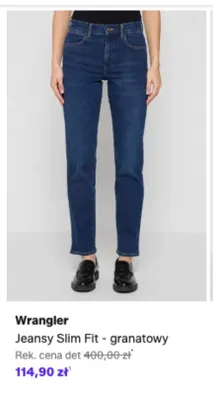 Jeansy Wrangler Slim Fit granatowy promocja w Lounge by Zalando