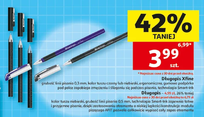 Długopis Berlingo Xfine promocja w Auchan