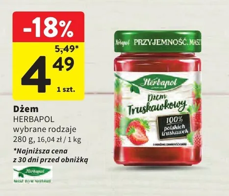 Dżem wybrane rodzaje promocja w Intermarche